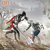 《Assassin's Creed 2》<br>畫面和玩法與上代接近，同樣要飛簷走壁玩暗殺。