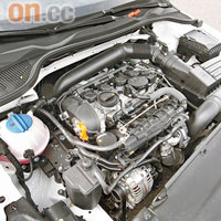 TSI引擎有高性能、低油耗的雙重優點。