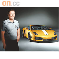 林寶資深試車員Valentino Balboni今年榮休，廠方炮製了Gallardo LP 550-2 Valentino Balboni向他致敬。