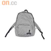 黑白色格仔背囊 $359 (b)