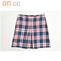 A.P.C.紅×白×藍色格仔半截裙$1,999 (a)