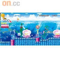 Wii版雖然跟NDS同名，但就加入咗海洋、天空等八個全新版圖，關卡和玩法都唔同晒。