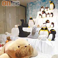 一滴水都無嘅毛巾水族館，蝦、蟹、海獅、企鵝維肖維妙。