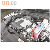 3.0 V6機械增壓引擎既強調高性能輸出，又能發揮低耗油特性。