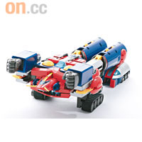五機合一的重戰車形態，既然GX-03都做得到，GX-50豈可失禮。