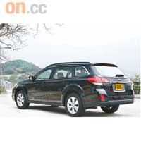 除了斯文的房車版本，Legacy另備氣勢十足的SUV型號Outback。