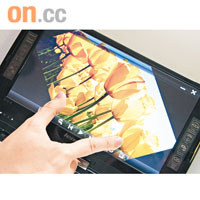 預載《NaturalTouch》多媒體工具，兩隻手指就能睇相、聽歌和播片。