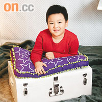 白色的行李箱除可放置雜物，隨盒亦附上紫色座墊，讓用家可將之作為小矮櫈使用。$1,999（a）