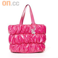 K×M桃紅色Puffy Tote Bag （細）$280