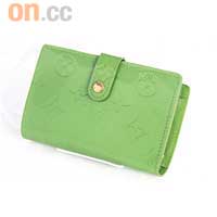 LV綠色壓紋銀包（全新）優惠價$5,980*