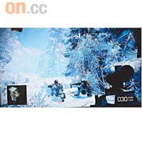 用上升級版遊戲引擎,雪山上連飄雪都睇得見。