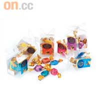 Gems小立方體盒裝，獨立出售每種單一味道。$60/盒（b）
