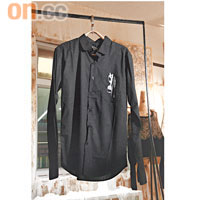 Raf Simons黑色Fake Print恤衫 $1,060