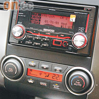 音響系統支援iPod輸入，即插即聽。