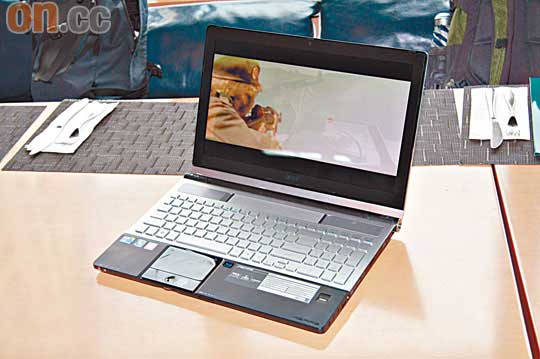 Aspire AS1825PTZ採用11.6吋多點觸控扭芒，配以CULV SU4100省電處理器主攻Tablet巿場。$5,998
