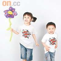 Love Mom Tee似足外國搖滾樂隊的經典圖案，即時變Rock友！$88/件（a）