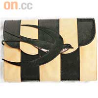 miu miu黃×黑色燕子Clutch Bag$10,950（d）