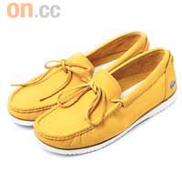 Lacoste黃色麖皮帆船鞋 $1,000 （F）
