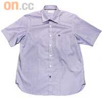 Kent & Curwen紫色格仔短袖恤衫$1,390 （A）