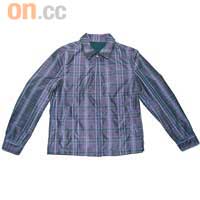 Kent & Curwen紫色格仔風褸$4,600 （A）