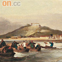 錢氏的畫，可說是重要的歷史文獻，它讓我們看到百多年前的南灣伯多祿炮台風光。
