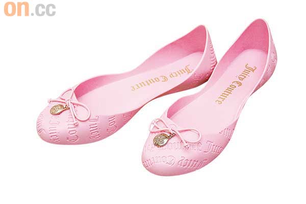 Juicy Couture粉紅色膠鞋$950（c）