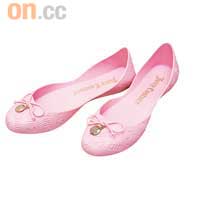 Juicy Couture粉紅色膠鞋$950（c）