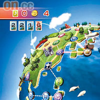 「環遊世界」遊戲係要鬥快去世界10個唔同景點影張到此一遊嘅相片，隨時要成個鐘先玩得完。