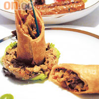 雖然標榜為印度餐廳，但菜式賣相像法國菜般講究。