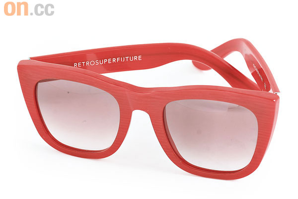 Super鮮紅色Gals框太陽眼鏡$1,680（a）