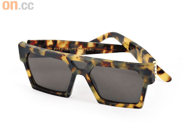 Super啡色Luciano梯形框太陽眼鏡$2,180（a）