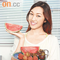 食多點瓜果，暑熱冇有怕。（設計對白）