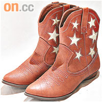 啡色星星Cowboy Boots$200 （d）