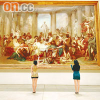 在Musee d'Orsay內的19世紀巨型畫作，令人感動。