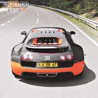在Ehra-Lessien的鑊形賽道上，Super Sport寫下量產車的最新極速紀錄。
