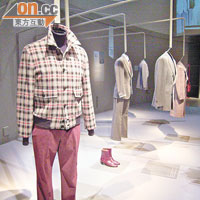 Zegna百年回顧展有大量品牌代表服飾展出。