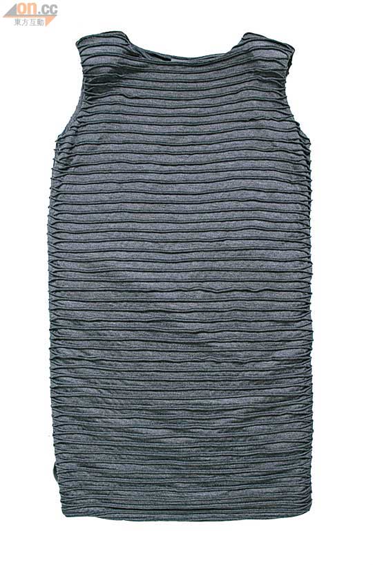 深灰色間紋連身裙$2,690