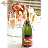 Piper Heidsieck Cuvee Brut Reims NV France配海鮮拼盤