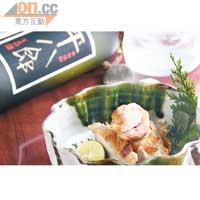 平八郎本格燒酎 $620<br>配鹽燒雞肉 $120<br>