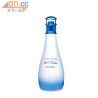 Davidoff Cool Water Woman Ice Fresh限量版香氛 $400/100ml （F）<br>初調：蜜瓜、鳳梨、薄荷葉<br>中調：水堇、蓮花<br>基調：琥珀、木香