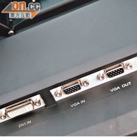 本身接頭唔多，接駁電腦VGA/DVI及USB後可作繪圖之用。