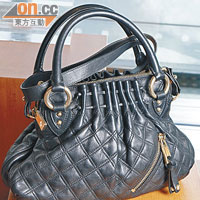 黑色Quilting Black Small Cecila Bag $9,490