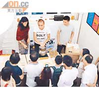 Michael曾在潮店搞了一次蜜糖派對，即席示範如何製作蜂蠟。
