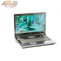 18.4吋NH900備有1,920×1,080畫質，配合GeForce GT335M雙芒工作都極流暢。