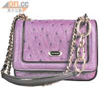 紫色鴕鳥皮Mini Shoulder Bag<br>原價$4,900  折後價$2,450