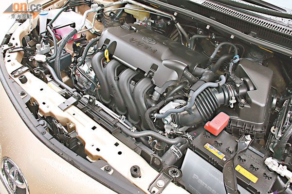 1.5直四VVT-i引擎馬力充足，而且運作寧靜。