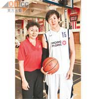 母親劉克先女士，是昔日中國女子籃球隊的主將之一。