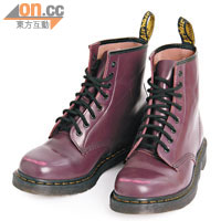 Worn 1460紫×黑色鞋底八孔高筒靴（男/女裝）$980
