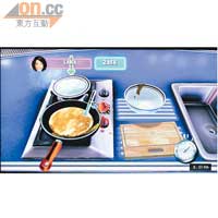Big Beat Kitchen玩法同《Cooking Mama》有9成相似，但感覺靈敏度更高。