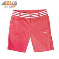 adidas NEO橙紅色短褲 $359（a）